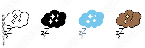 DREAMING concept line icon. Simple element illustration.