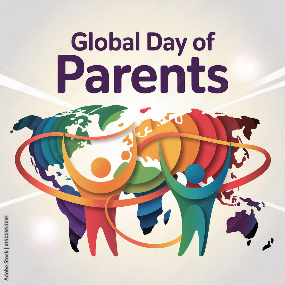 Fototapeta premium Global day of parents celebration world family