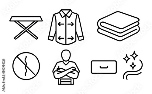 Essential laundry symbols for care instructions and clothing maintenance