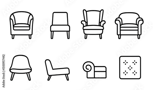 Variety of modern and classic chair designs for home and office interiors