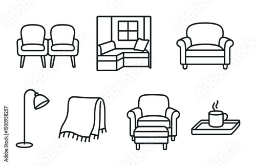 Cozy interior elements for living room design and decor inspiration