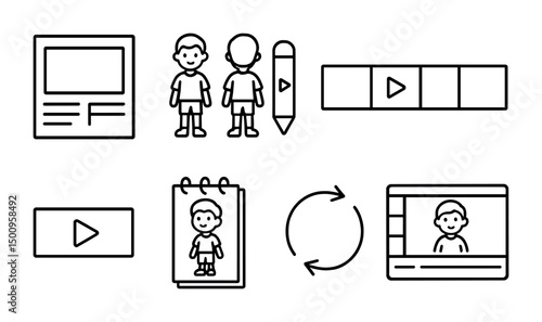 Video creation process and animation concepts for digital projects