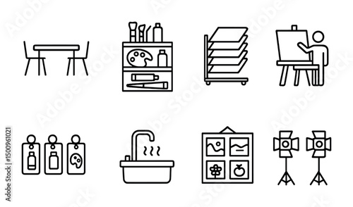 Art studio essentials for creative spaces and design projects