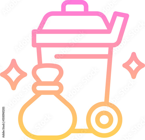 Trash bin icon