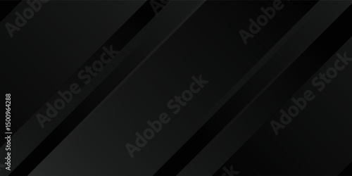 Black abstract background. Elegant dark diagonal shape elements.