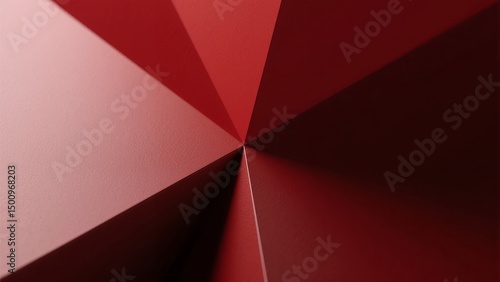 Futuristic Geometric Interface with Abstract Shapes