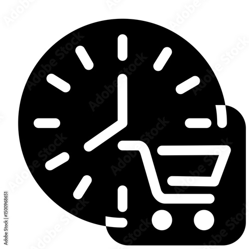 Shopping schedule icon