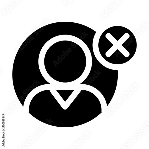 Blacklist person icon