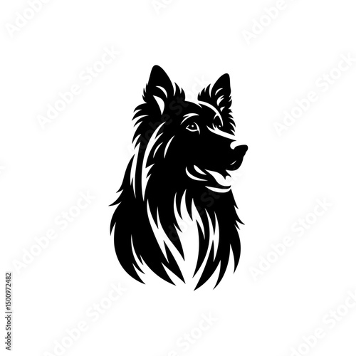 vector illustration of a dog's head