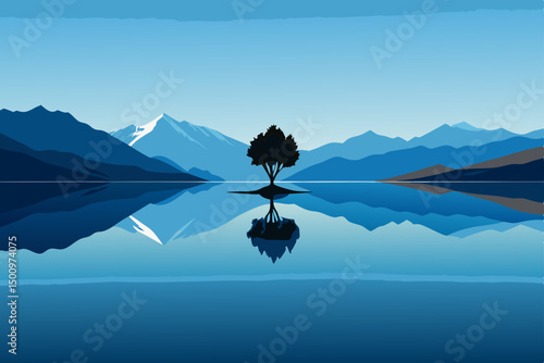 reverse aerial view of shimmering reflections on l.svg