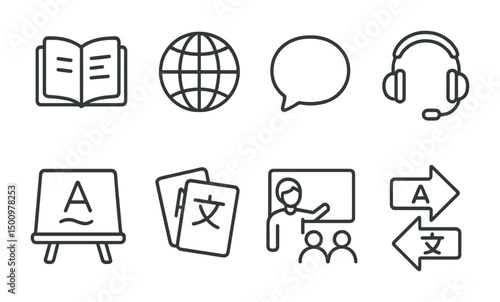 Language learning and communication tools for education and translation services
