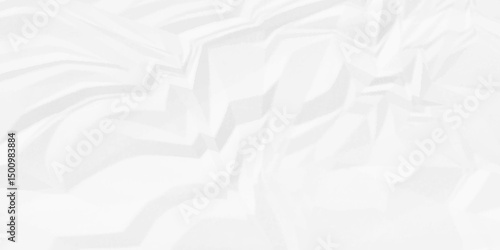 Crumpled paper Blank white crumpled and creased paper poster.	wrinkle paper background Use for your any contents design.