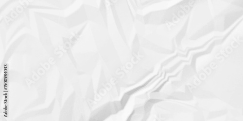 Crumpled paper Blank white crumpled and creased paper poster.	wrinkle paper background Use for your any contents design.