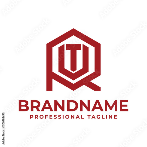 Letters RUT Hexagon Logo, for RUT, RTU, URT, UTR, TRU, TUR initials