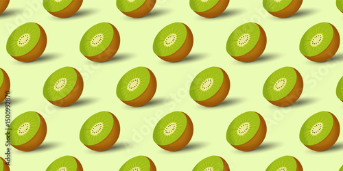 set of summer fruit in abstract poster, card, banner design, realistic juice pattern seamless background with fruits, lemon, watermelon, kiwi, cover template for brochure, flyer, and  restaurant use.