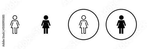 Female icon vector. woman sign and symbol
