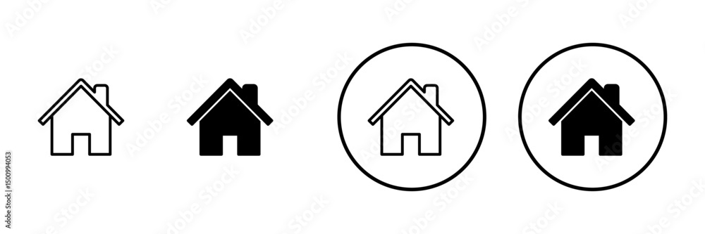 House icon vector. Home sign and symbol House icon vector. Home sign and symbol