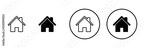 House icon vector. Home sign and symbol