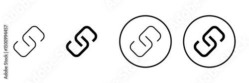 Link icon vector. Hyperlink chain sign and symbol