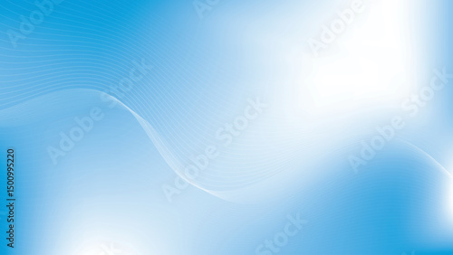 Abstract  geometric white and blue color, modern design stripes background with curve lines. Vector illustration.