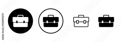 Briefcase icon logo design. suitcase sign and symbol. luggage symbol.