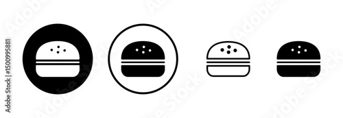 Burger icon logo design. burger sign and symbol. hamburger