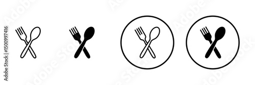 spoon and fork icon vector. spoon, fork and knife icon vector. restaurant sign and symbol