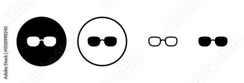 Glasses icon logo design. Glasses sign and symbol