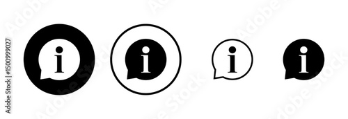 Information sign icon logo design. about us sign and symbol. question mark icon