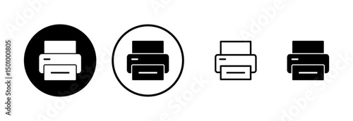 Print icon logo design. printer sign and symbol