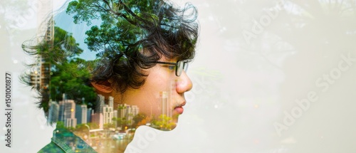 young woman blowing bubbles