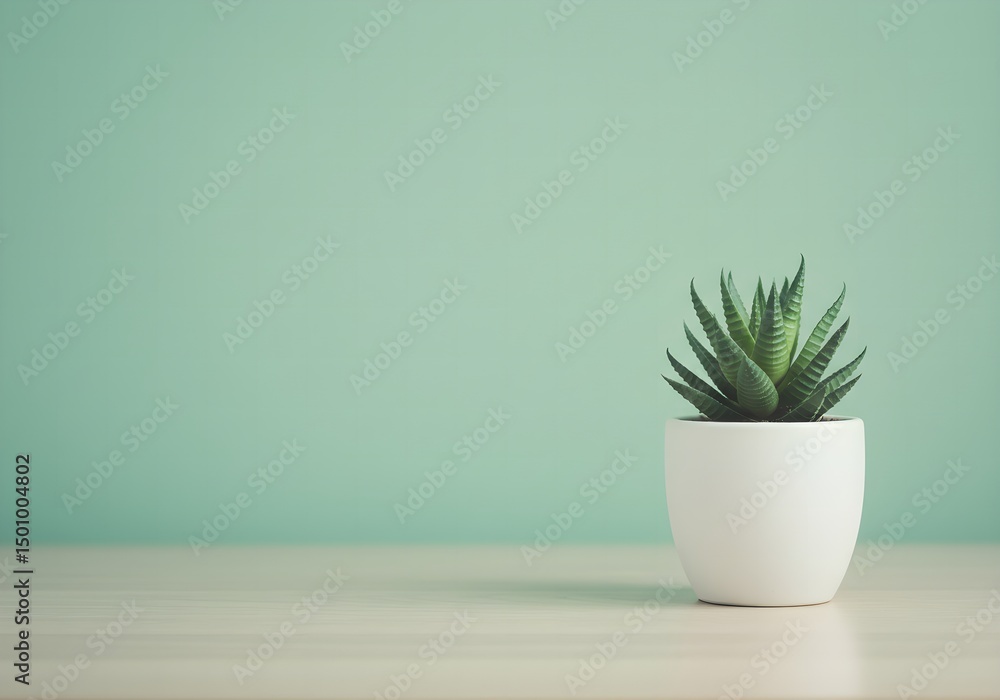 Small Potted Plant on Table Small Potted Plant on Table