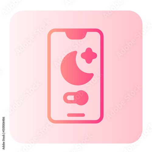 sleep mode gradient icon