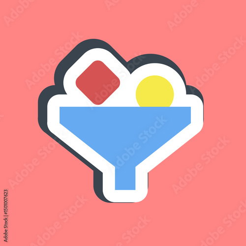 Sticker filter. Internet network elements.