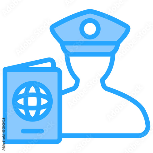Passport Control Icon