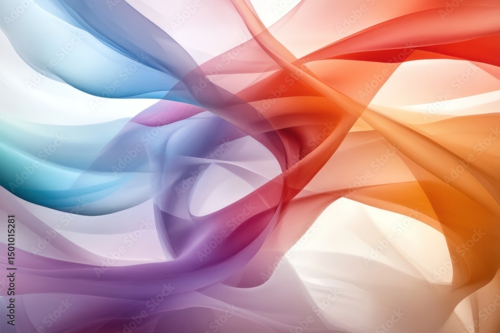 Fototapeta premium Abstract flowing colors background design dynamic curves and waves seamless texture gradient blend