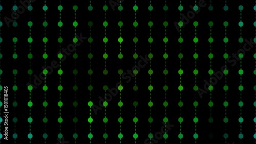 Grid pattern circle particle background.