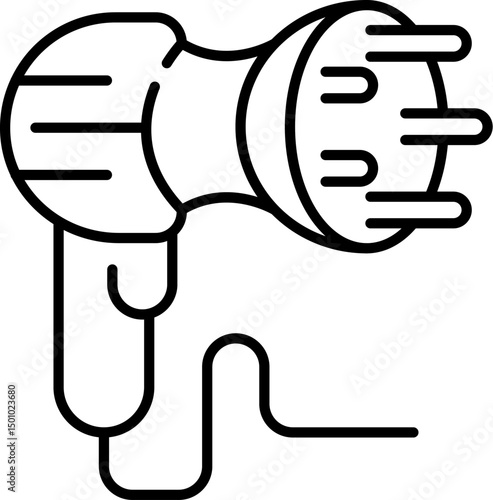 Hair Dryer Icon for Graphics, Concept, Apps
