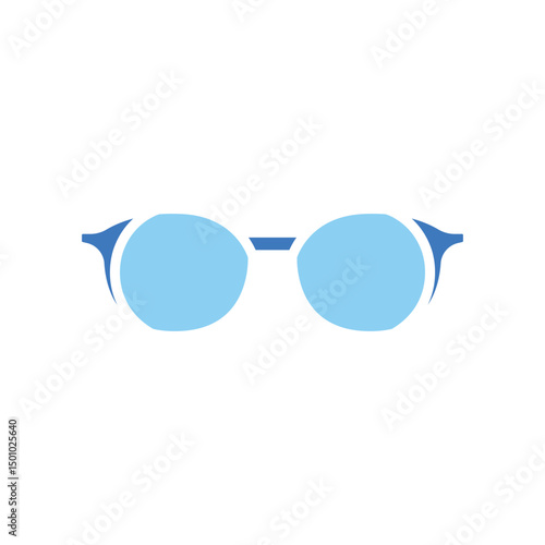 reading glasses color flat icon for digital and print projects.