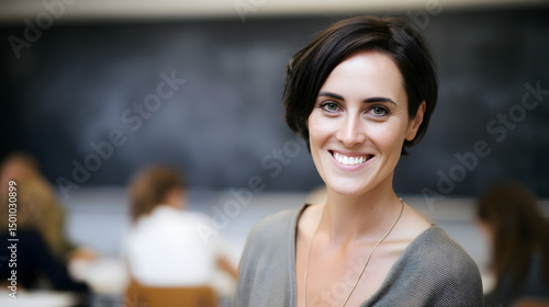 Wallpaper Mural A teacher explains a lesson with focus, conveying knowledge and inspiration to students. Torontodigital.ca