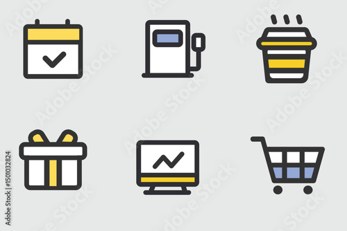 set of icons for web
