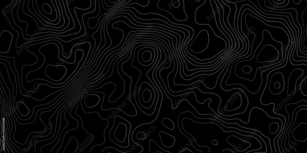 Fototapeta premium Abstract Topographic Contour Background. Modern Contour Pattern Background. Vector Map Lines. Topographic Flow map