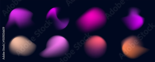 Soft gradient background with abstract blur effect, blue and green color transition, grainy watercolor texture, fluid neon mesh design
