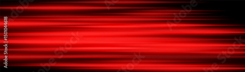 Red velocity blur. Horizontal streaks with neon glow and intense speed effect on dark background. Perfect for sci-fi, tech, motion, energy visuals, fast concept.
