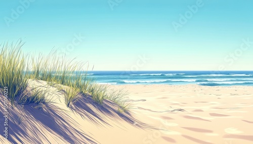 Wallpaper Mural sand dunes on the beach Torontodigital.ca