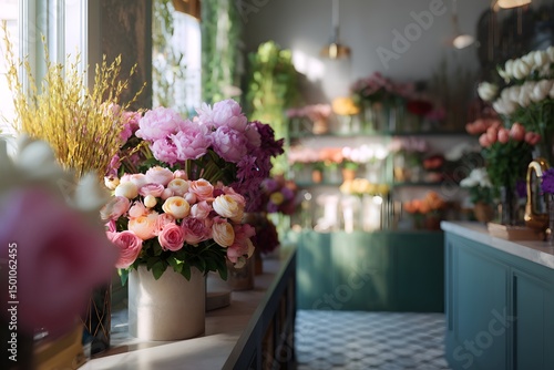 Wallpaper Mural Floral display in a flower shop Torontodigital.ca