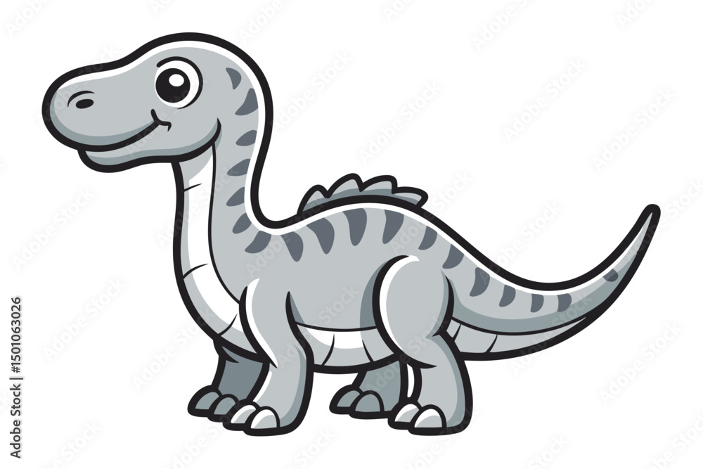 Adorable Cartoon Baby Dinosaur Illustration Adorable Cartoon Baby Dinosaur Illustration