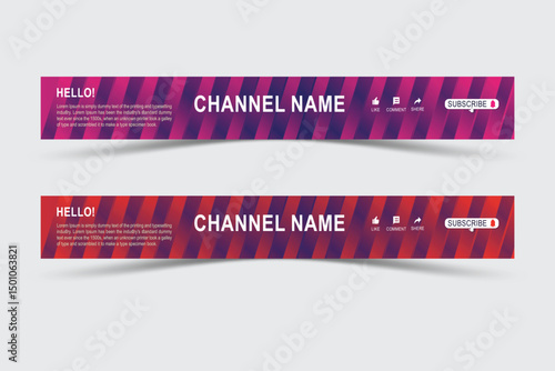 Social media post square banner template for product promotion or channel cover design