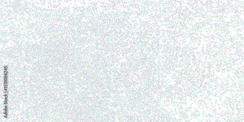 Distorted Analog TV Grunge Texture with White Glitch Noise. Broken Signal Transmission and Static Effect Design. Digital Screen Damage for Overlay and Template. Vector Illustration.