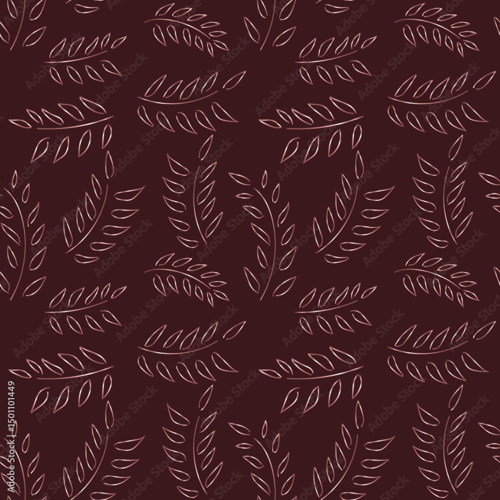Fototapeta premium rose gold floral seamless pattern